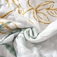 thumbnail image 4 of Floral Botanical Full Size Green Quilt Set  3 Pieces Reversible Soft All-season Bedding (90"x78"), 4 of 6