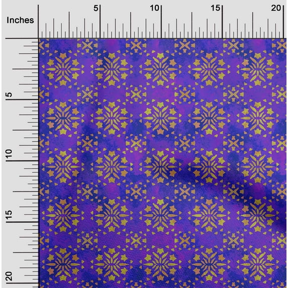 oneOone Viscose Jersey Purple Fabric Batik Sewing Craft Projects Fabric Prints By Yard 60 Inch Wide