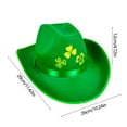 thumbnail image 2 of Christmas Tree Topper, St Patricks Day Hats with Light St Patricks Day Green Velvet Top Hat Green St. Patricks Day Party Accessories Green Christmas Tree Topper Hat, 2 of 7