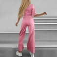 thumbnail image 7 of Ndbuld Womens 2 Piece Workout Sets Short Matching Casual Summer Outfits Slim Fitted Going Out Gym Yoga Athletic Tracksuits Pink M, 7 of 7