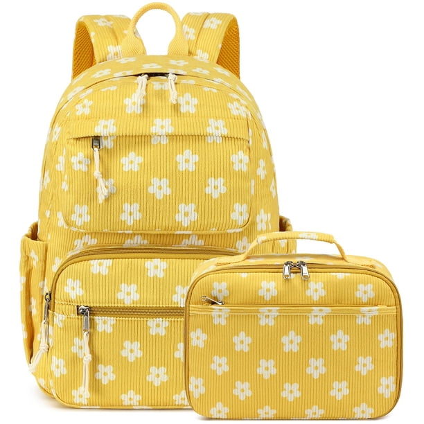 Mochila Bluboon para Niñas de Pana 31x16x42 cm con Lonchera