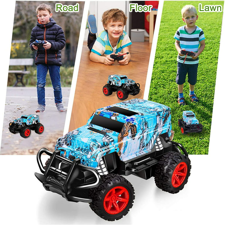 Narrio Kids Toys for 3 4 5 6 Year Old Birthday Gift, Remote Control Car for Boys 3-5 RC Cars Monster Trucks Age 4-7, Christmas Teen Gifts for 3-7