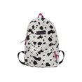 thumbnail image 1 of Mochila Gran Capacidad para Mujer Con Patrón Vaca Cebra Lona ​​bolsos Grandes Preppy, 1 of 8