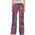 thumbnail image 4 of FREEAMG Women Pajama Pants Lounge Pants Long Stretch Comfy Sleepwear Colorful Graffiti Grunge Urban Style Stars Pattern, 4 of 7