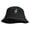 Black, variant on Leaf Monster Embroidered Big Size Cotton Blend Twill Bucket Hat - White 2XL-3XL