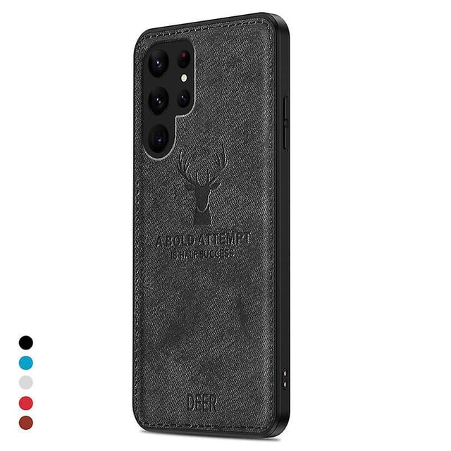 Cloth Deer Pattern Case Compatible Samsung Galaxy S23 Ultra/s23 Plus/s23 Soft Elk Deer Shell Cover