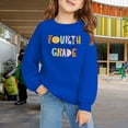 thumbnail image 2 of Coerni First Day of School Pullover Outfits for Girls Fourth Grade Kid Back to School Sweatshirt Comfy Crewneck Blouse Cotton Top, 2 of 7