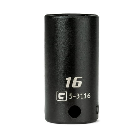 UPC: 0886352531160 | Capri Tools 3/8 in. Drive 16 mm Semi-Deep Impact Socket
