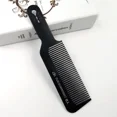 thumbnail image 3 of Peine de corte de pelo de punta plana negro con dientes anchos, cepillo de corte para hombres, cortadora de pelo profesional para peluquería, peines de carbono para peluquería, 3 of 6