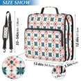 thumbnail image 2 of FORMRS Zipper Binder with Shoulder Strap 2-inch Ring 500 Sheet Capacity File Bag, Flowers Geometric Pattern, 2 of 5