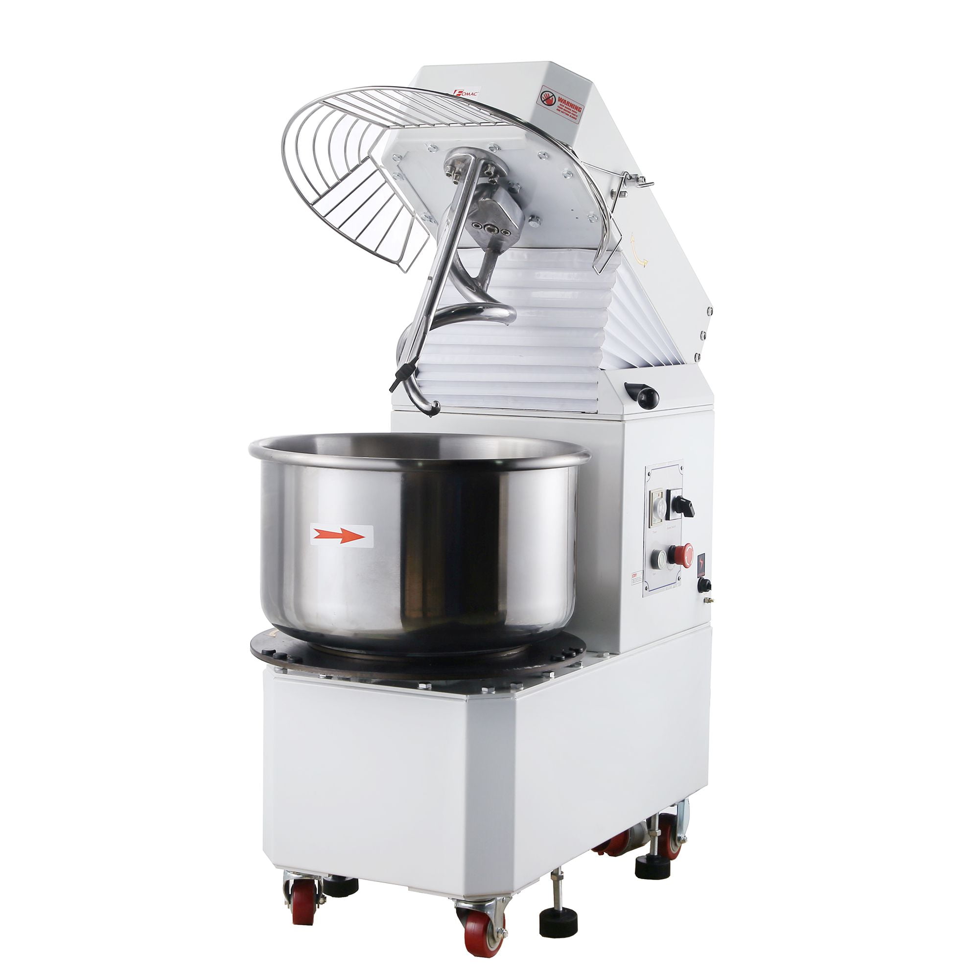 Hakka Commercial Dough Mixer, 5 Qt Spiral Mixer Food Mixer Machine Dual  Rotating Dough Kneading Machine with Food-grade Stainless Steel Bowl,  Security