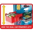 thumbnail image 4 of Hot Wheels Ultimate Garage Tower Shark Loop Racetrack, 2 Vehicles Set, 4 of 7