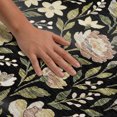 thumbnail image 3 of Addison Rugs Mayfield Premium Machine Washable Transitional Floral Black Round Rug, 8' x 8', 3 of 8