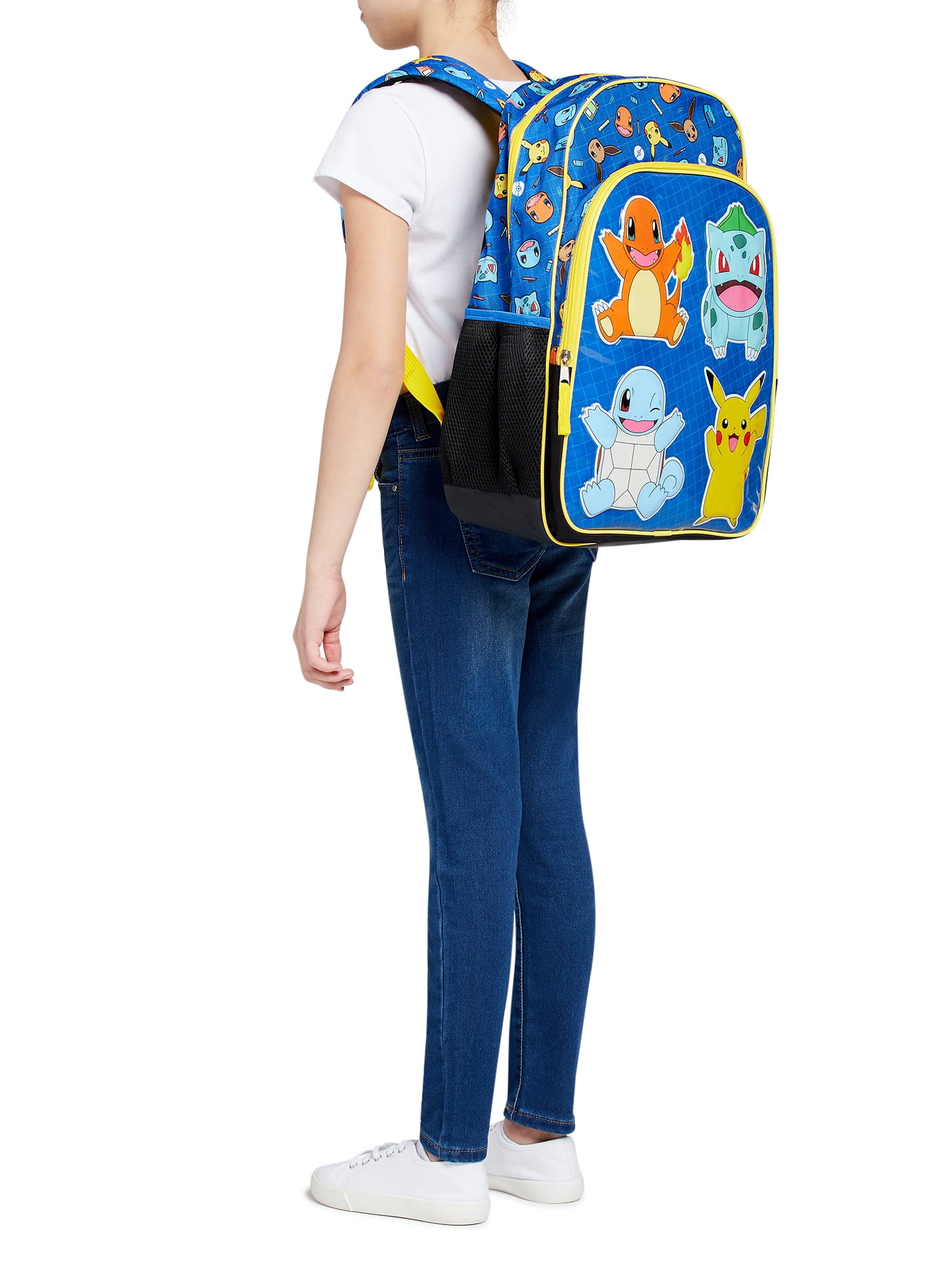 Pokemon Unisex Kids' Printed Backpack Blue Yellow