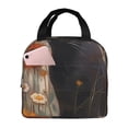 thumbnail image 1 of Disketp Black Cat in Wildflowers Bolsa Térmica para Almuerzo para Hombre y Mujer, Ideal para Trabajo, Senderismo y Picnic, 1 of 8