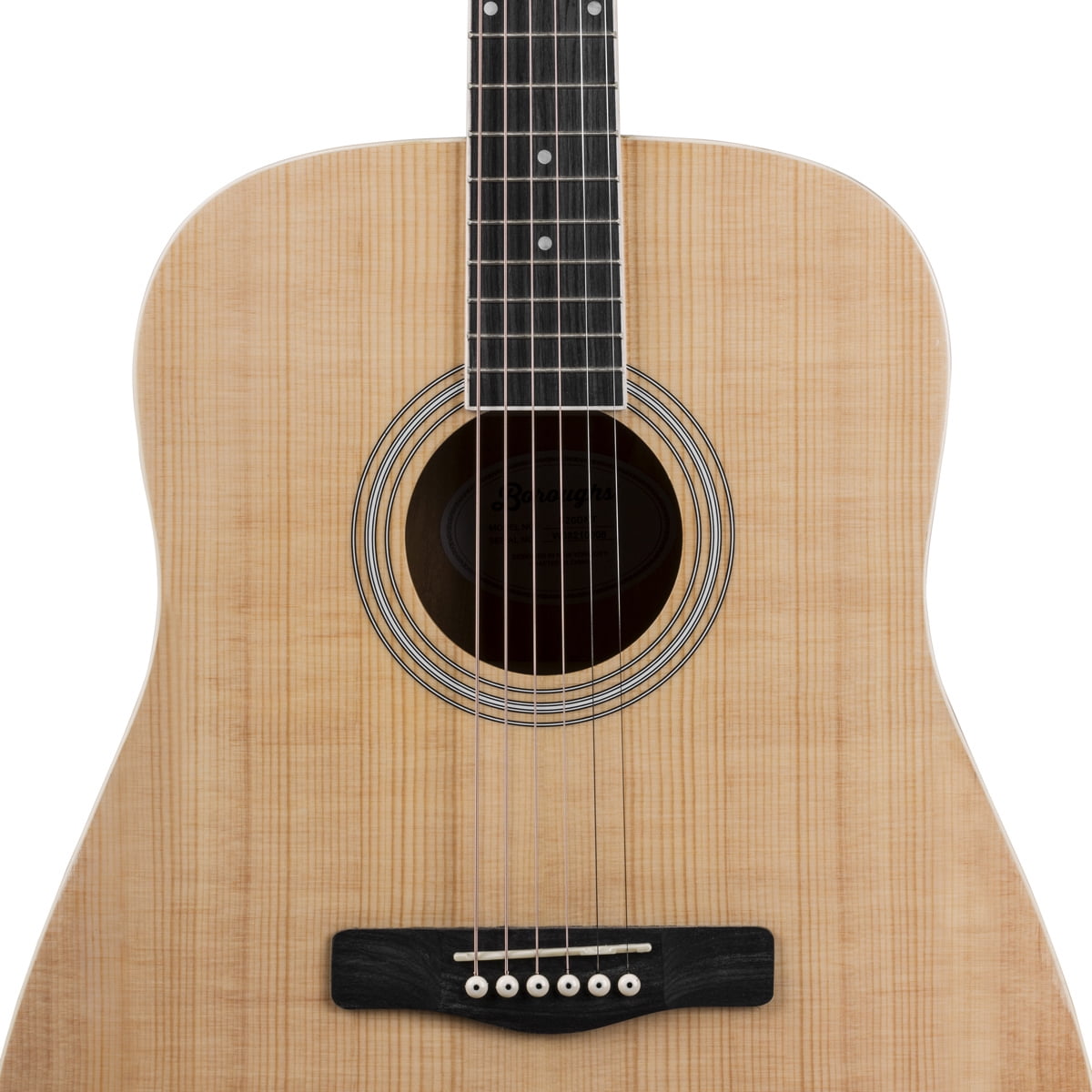 Boroughs B20DNT Beginner Dreadnought Acoustic Guitar Pack, Natural