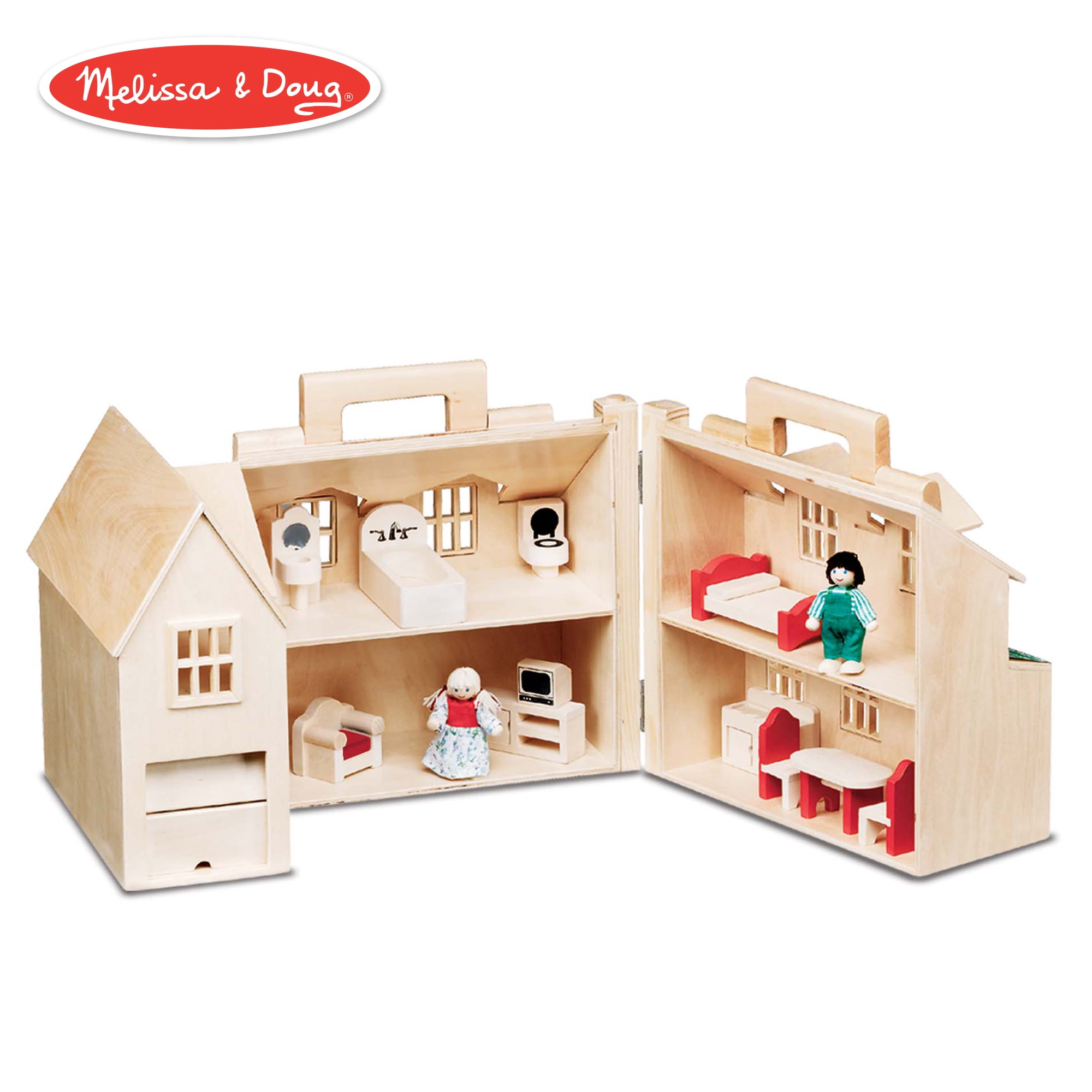 wooden dollhouse walmart