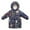 Navy, variant on SGMVNU Boy's Mid Long Hood Down Coats Girls Winter Full Zip Hooded Puffer Jackets Lined Warm Windproof Snowwear Outwear with Pockets(Size 8-10 Years, White)