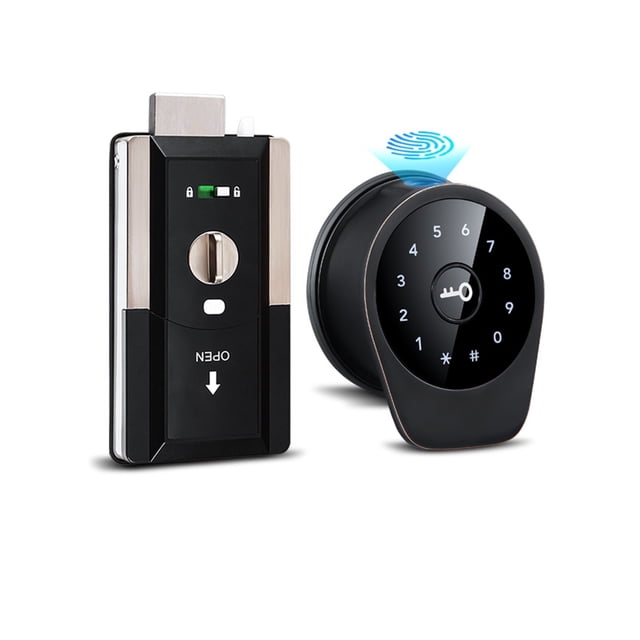 Door Lock, Automatic Electronic Smart Door Lock Biometric Fingerprint Lock Code RIFD Keyless Door Lock with TTlock ,Easy to Install