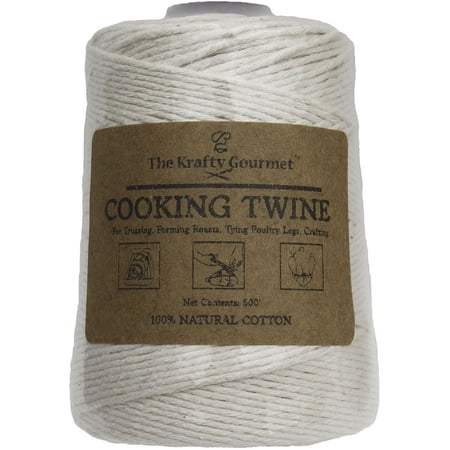 The Krafty Gourmet Natural 100% Cotton Cooking Twine 500 ...