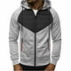 thumbnail image 4 of Dolkfu Chaquetas con capucha de parcheo estilo masculino con cremallera, en bloque de colores, casuales, de manga larga, con bolsillos. M, 4 of 8