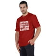 thumbnail image 4 of Inkmeso Mens Graphic Tshirt "Awesome Dads Have Tattoos & Beards" Crew Neck Tee Shirt For Dad, 4 of 7