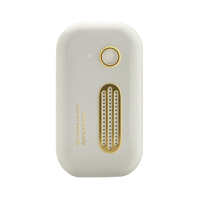 Decodeary Refrigerator Air Freshener Wardrobe USB Rechargeable Deodorizer Remover Kitchen Low-noise Deodorization Generator White 1Set