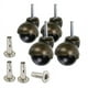 thumbnail image 1 of Paquete de 4 Ruedas Giratorias 2 Pulgadas con VáStago Bola Enchufes, Rueda Giratoria Vintage para Muebles, Sofá, Silla, Gabinete, 1 of 5
