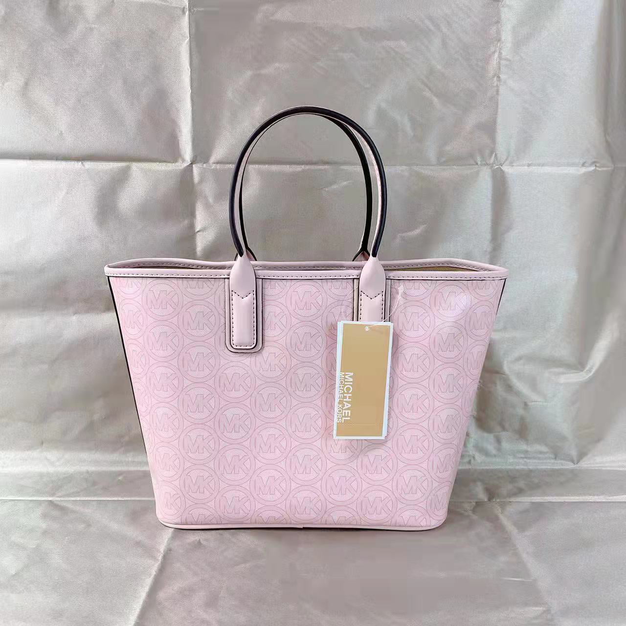 Michael Michael Kors Bags | Michael Michael Kors Jodie Small Logo Jacquard Tote Bag - Grapefruit | Color: Pink | Size: Os | Markitascloset's Closet