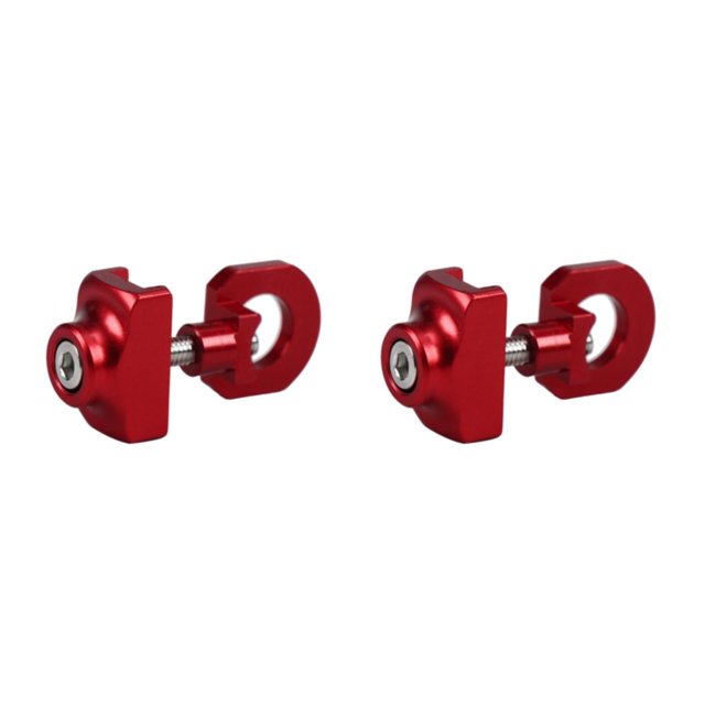 Guardoinrt Stylish Lightweight Bicycle Chain Tension Adjuster With Sleek Look Wide Compatibility red 2Set