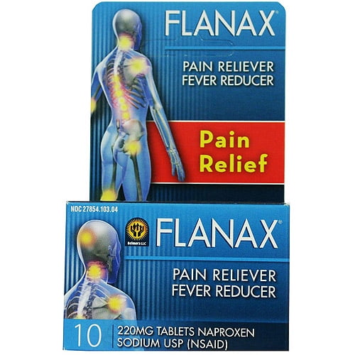 Flanax Naproxen Sodium USP Pain Reliever/Fever Reducer Tablets, 220 mg