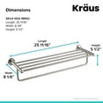 thumbnail image 2 of Kraus Bathroom Shelf 8.13" Towel Bar, Brushed Nickel, 2 of 7