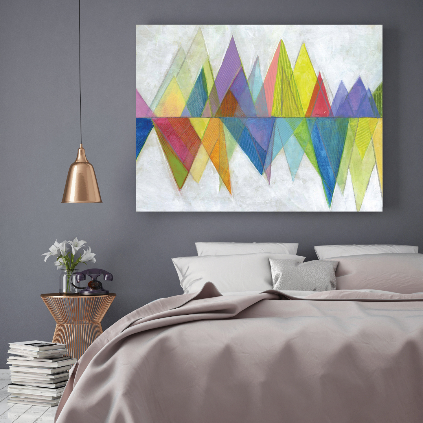 Contemporary Landscape Gallery-Wrapped Canvas Wall Art, 16x20
