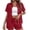 IA01_Red, variant on Women Summer Cotton Linen Short Sets 2 Piece Shorts Top Lounge Beach Vacation Outfits Tracksuits Red XL