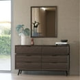 thumbnail image 2 of Limari Home Roger Mid-Century Acacia Veneer Wood Dresser in Brown/Black, 2 of 2