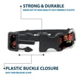 thumbnail image 4 of Buckle-Down Pet Collar, Dog Collar Plastic Buckle, Red Roses Scattered Black, 16 to 23 Inches 1.5 Inch Wide, 4 of 8