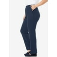 thumbnail image 3 of Woman Within Plus Size Tall 7-Day Knit Straight-Leg Pull-On Pants, 3 of 5
