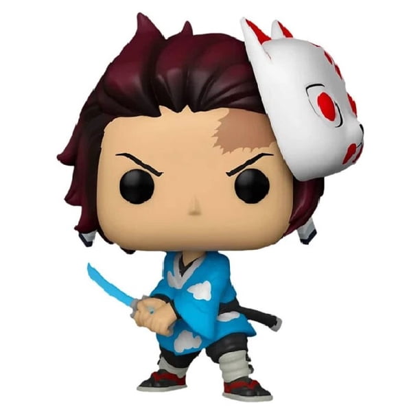 Demon Slayer Anime figura Kamado Tanjirou luminosa Hashibira Inosuke figuras de acción versión Q regalo para niños juguete coleccionable