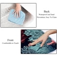thumbnail image 4 of Coral Portable Canvas Picnic Blanket Waterproof Backing for Outdoor Travel - Foldable and Compact Mat for Camping and Beach - Blue Stripe Pattern - Easy to Clean and Durable Materials, 4 of 6