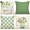 Mix-4PCS, variant on Spring Pillow Covers, Set of 4 Pillow Covers, Spring Summer Farmhouse Outdoor Pillow Covers Green Garden Linen Cushion Case for Home Decor