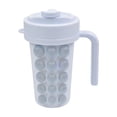 thumbnail image 2 of Bandeja para cubitos de hielo y botella de agua con pajita | Vaso de silicona con molde para hielo de fácil liberación | Ideal para preparar bebidas frías en casa, la cocina o la oficina, 2 of 7