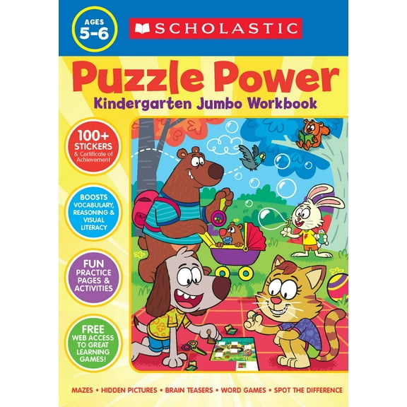 Puzzle Power Kindergarten Jumbo Workbook (Paperback)
