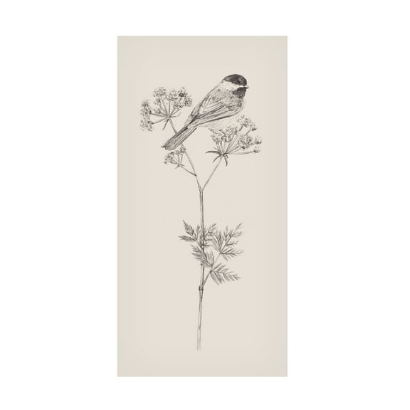 Melissa Wang 'Nature with Bird III' Canvas Art