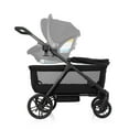 thumbnail image 2 of Evenflo Omni Crew Stroller Wagon (Licorice Black) (Age 0-6 Years) (Weight 55 lbs per side), 2 of 11