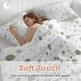 thumbnail image 4 of 3 Piece Sage Green Polka Dot Duvet Cover Set Queen Size,Microfiber Comforter/Quilt Cover with Corner Ties and 2 Pillowcases,Modern Art Abstract Watercolor Dot All Season Bedding with Zipper Closure, 4 of 8