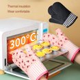 thumbnail image 3 of Bearachild 1 guante resistente al calor, guantes de cocina antideslizantes para horno microondas, guantes antiescaldado para cocinar, guantes de alta Herramientas y accesorios para hornear Negro Bearachild HA067775-02, 3 of 6