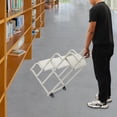 thumbnail image 3 of Stair Rolling Stair Supermarket Ladder Warehouse Pickup Shelf 300kg Load 3-Step, 3 of 15