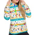 thumbnail image 5 of Yiaed Funny Farm Print Womens Casual Hoodies Crew Neck Long Sleeve Sweatshirts With Pocket Pullover Tops Women's Hooded Sweatshirt-Large, 5 of 5