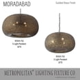 thumbnail image 4 of Metropolitan N1503-752 Moradabad 3 Light 25" Wide Pendant - Brass, 4 of 7