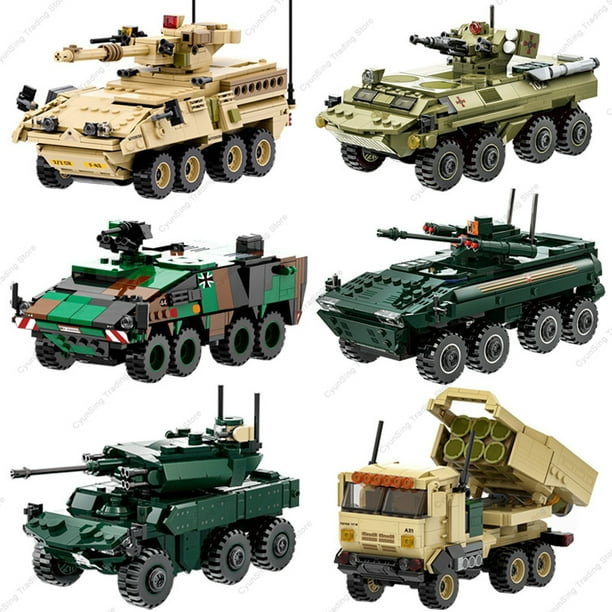 Bóxer militar moderno XM808 para niños, juguete de bloques de construcción, vehículo de armadura, mana M2, BTR-4, coche de combate de infantería, 2024